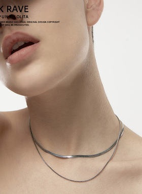 项链配饰朋克简约蛇骨链