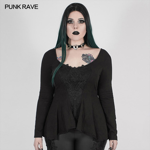 不规则中长T恤大码女装黑色2024年秋冬新款显瘦胖mm长袖身打底衫