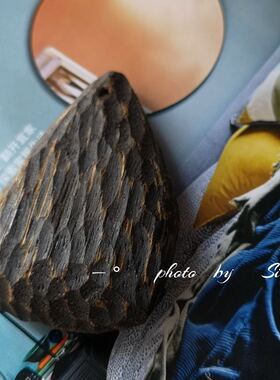 原生态沉香木水滴吊坠实拍现货