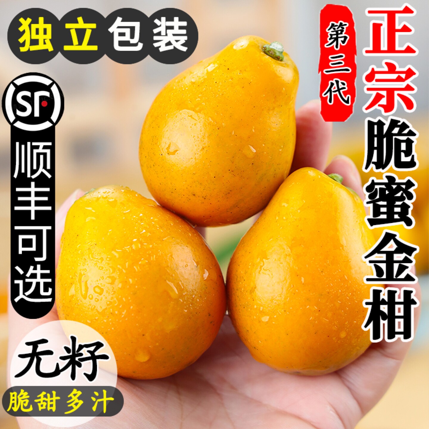 正宗脆蜜金柑丨第三代丨纯甜多汁