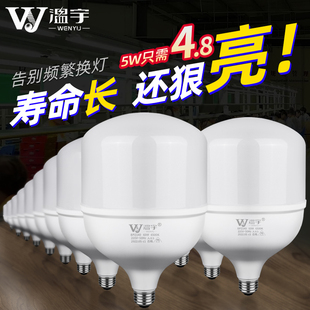 温宇led灯泡家用超亮e27螺纹螺口螺旋室内照明节能白炽led球泡灯