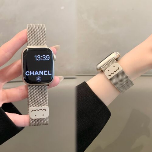 透气可爱涂鸦米兰尼斯iwatch表带