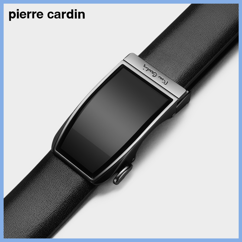 皮尔卡丹男士真皮皮带