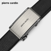 皮尔卡丹皮带男真头层牛皮商务休闲腰带真皮自动扣裤 百搭 腰带男士