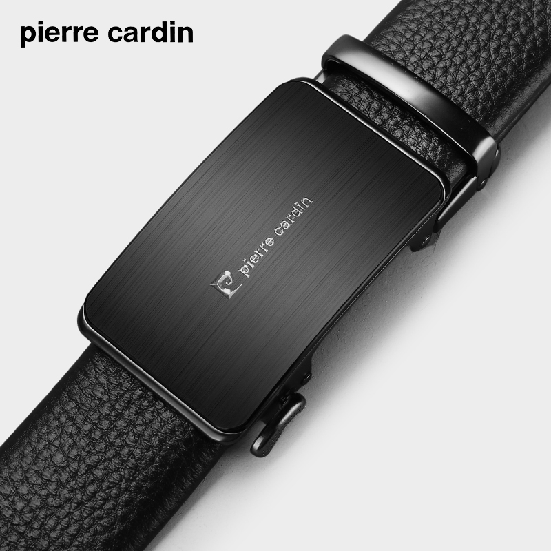 皮尔卡丹真皮自动扣男士腰带