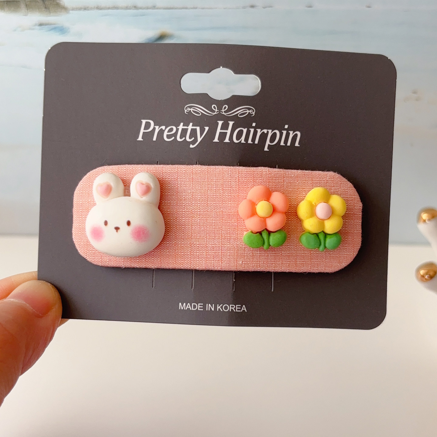 韩国进口可爱卡通小兔子发夹儿童发饰宝宝BB夹女孩侧边夹碎发卡子