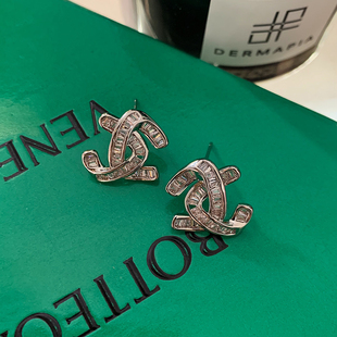 CINCIN复古时尚耳钉小众设计感轻奢锆石耳环法式高级感时尚耳饰女