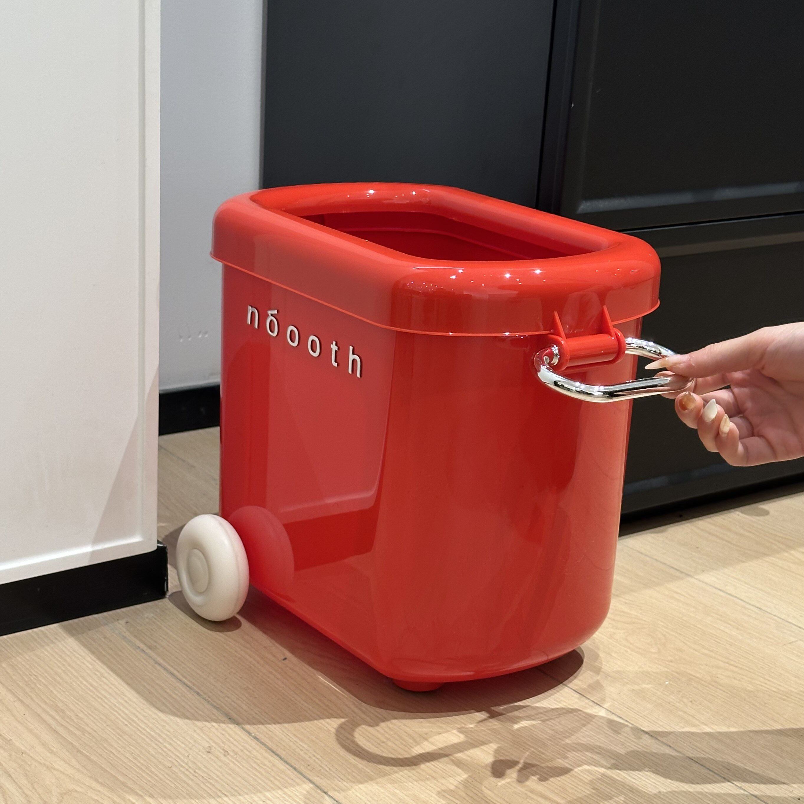 趣轮丢丢车垃圾桶家用2026新款儿童房卧室厨房化妆室可移动垃圾桶