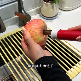 不锈钢去核器家用二合一水果取芯器多功能削皮刀收缩水果削皮去核