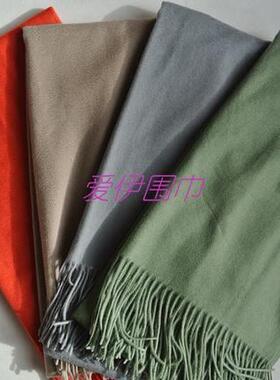 日本三奈原单精纺加厚保暖纯色吉尔同款水波纹秋冬羊绒围巾披肩