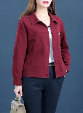 早春款时尚短外套女士2026年新款红色欧货上衣春秋装百搭夹克爆款
