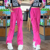 子夏季 女装 2026新款 工装 高腰宽松休闲冰丝速干运动裤 女款 爆款 裤