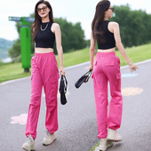 裤 子直筒宽松显瘦松弛感束脚阔腿裤 女夏季 速干裤 2025新款 冰丝工装