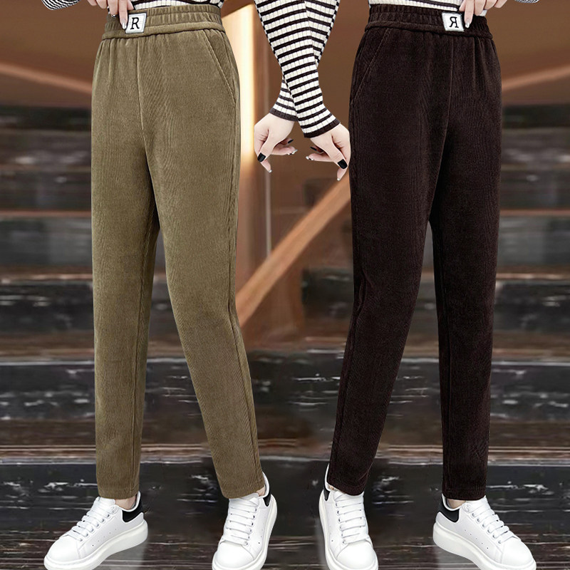 卫裤春秋款女士2024新款哈伦裤子女松紧腰中年妈妈爆款小脚休闲裤,女装/女士精品,卫裤,淘宝优惠券,粉丝福利购,淘宝优惠卷