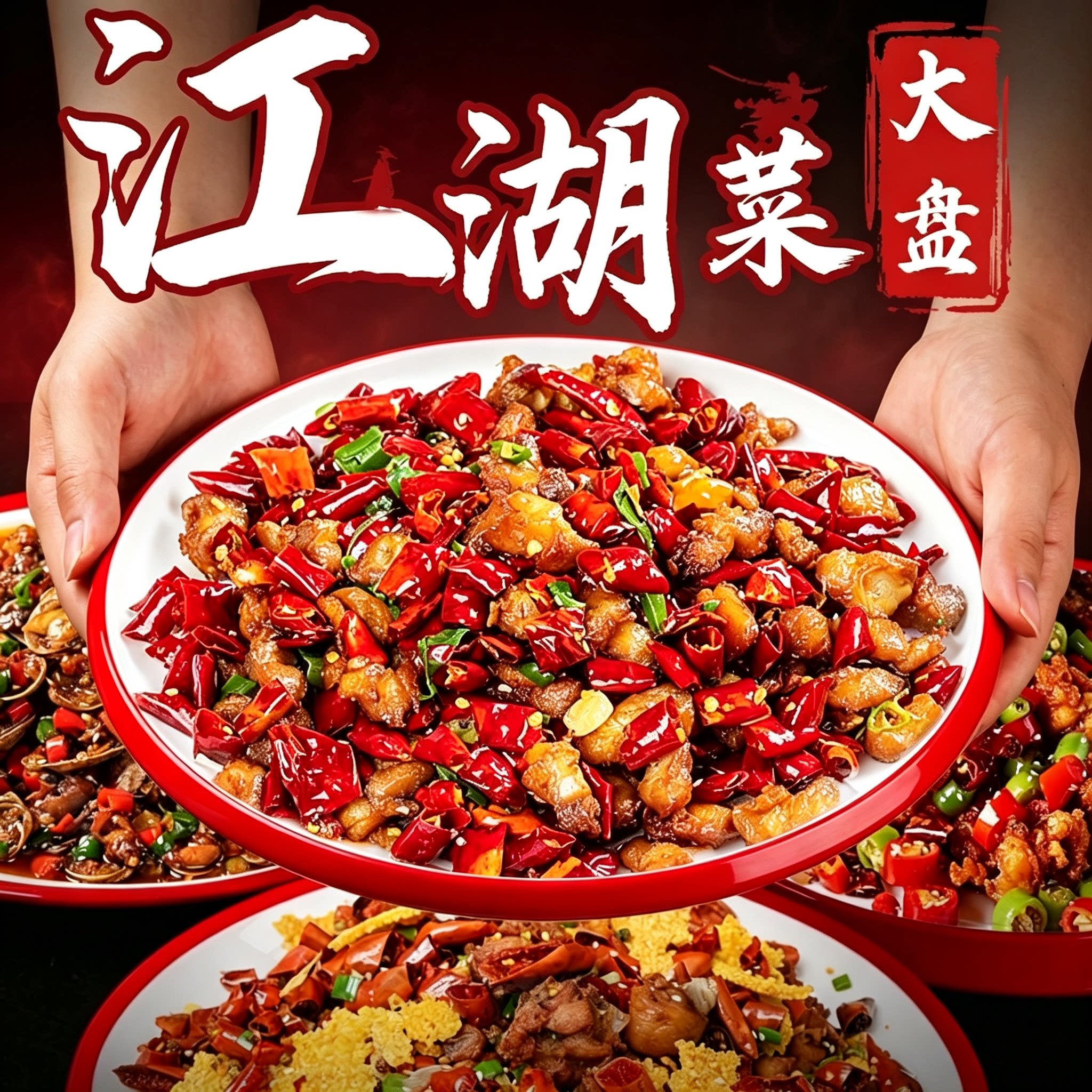 双色密胺盘子高档酒店自助圆盘饭盘