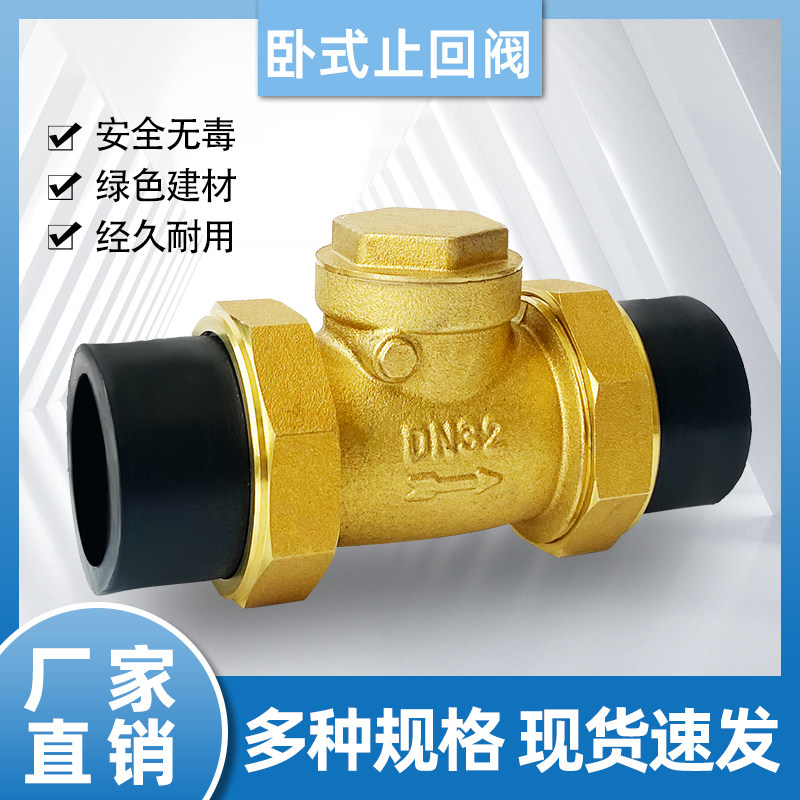 pe水管单向阀逆流阀325063自来水管返水阀逆流阀6分1寸铜会水阀