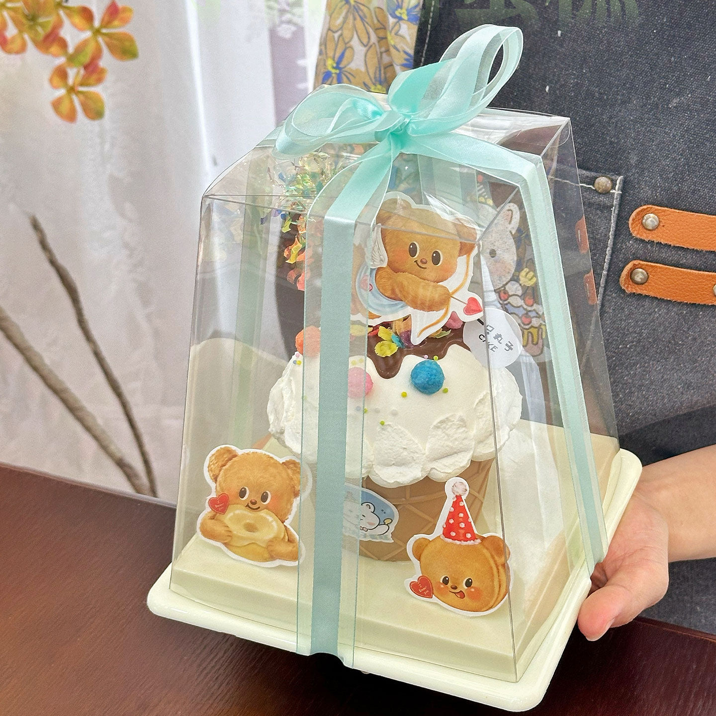 卡通61儿童节蛋筒蛋糕装饰可爱小熊插件摆件冰淇淋碗甜品包装盒,节庆用品/礼品,蛋糕/烘焙装饰用品,淘宝优惠券,粉丝福利购,淘宝优惠卷