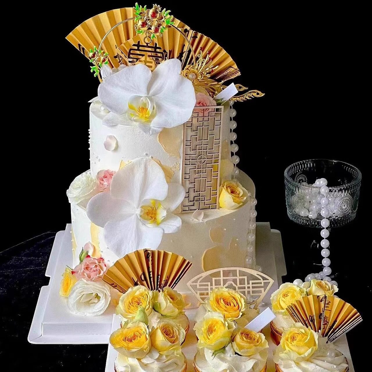 新中式结婚订婚宴鲜花蛋糕纸杯凤凰于飞木雕屏风玫瑰花蝴蝶兰插件,节庆用品/礼品,蛋糕/烘焙装饰用品,淘宝优惠券,粉丝福利购,淘宝优惠卷