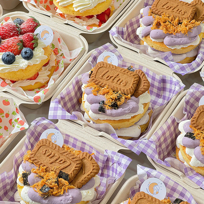 爆款春游野餐公司团建便当盒甜品