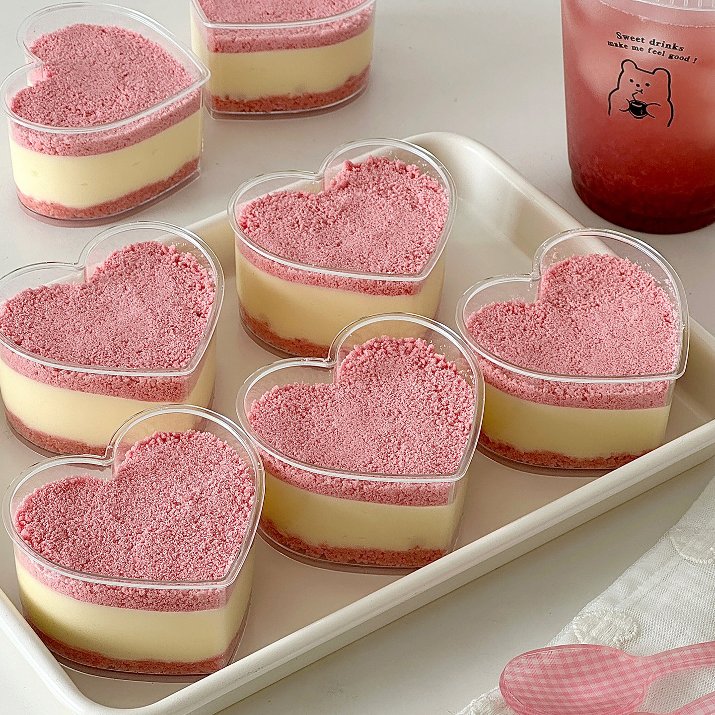 治愈系露营春游情人节mini爱心芝士蛋糕装饰透明爱心杯透明杯装扮,节庆用品/礼品,蛋糕/烘焙装饰用品,淘宝优惠券,粉丝福利购,淘宝优惠卷