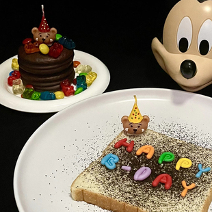 卡通仪式 感DIY三明治生日氛围字母软糖饼干糖果小熊蜡烛插件插牌