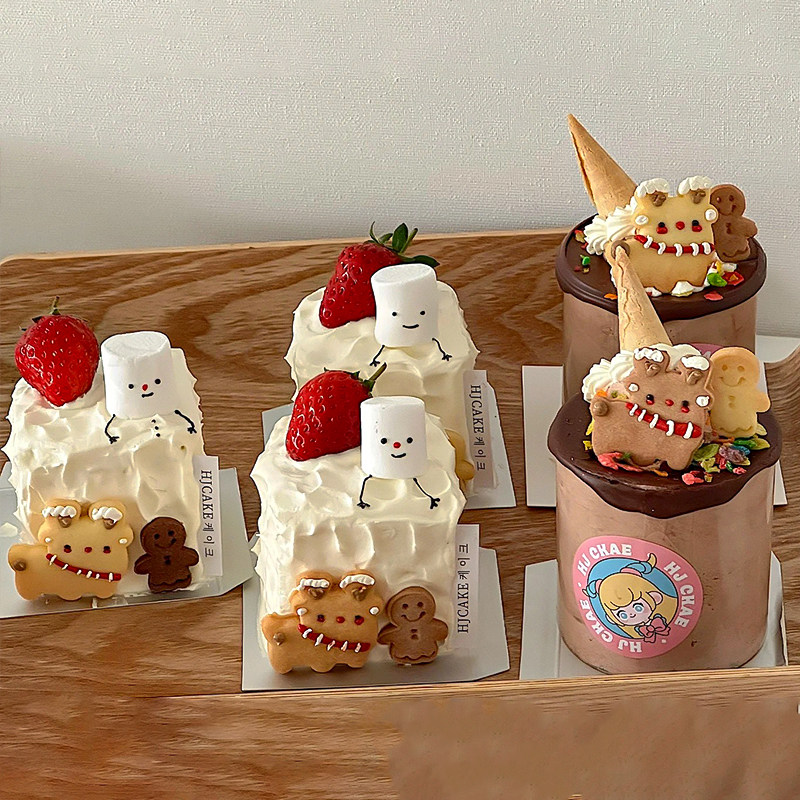 爆款圣诞节可爱mini小蛋糕