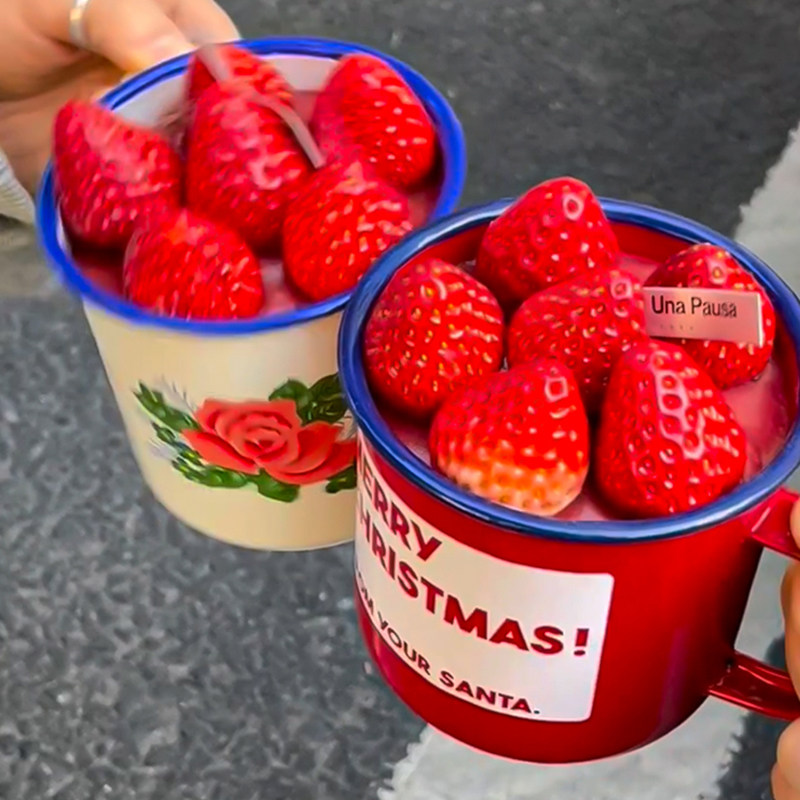 秋冬季简约圣诞节复古工艺奶油草莓搪瓷杯蛋糕装饰团建聚会小甜品,节庆用品/礼品,蛋糕/烘焙装饰用品,淘宝优惠券,粉丝福利购,淘宝优惠卷