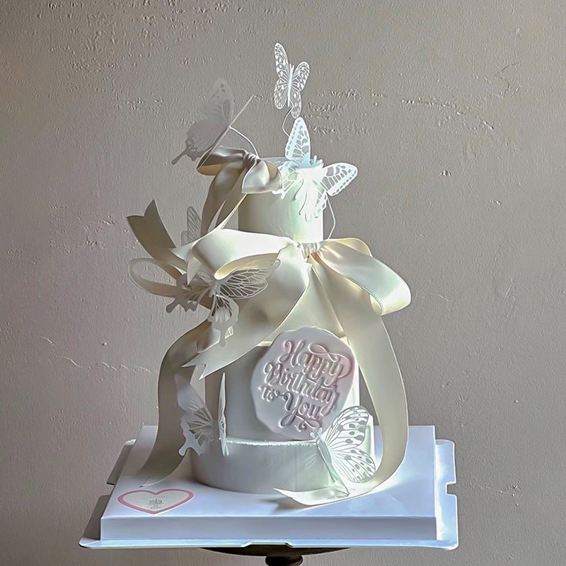 复古风浪漫蝴蝶蛋糕装饰氛围感女神生日蝴蝶结DIY丝带刮刀花甜品,节庆用品/礼品,蛋糕/烘焙装饰用品,淘宝优惠券,粉丝福利购,淘宝优惠卷