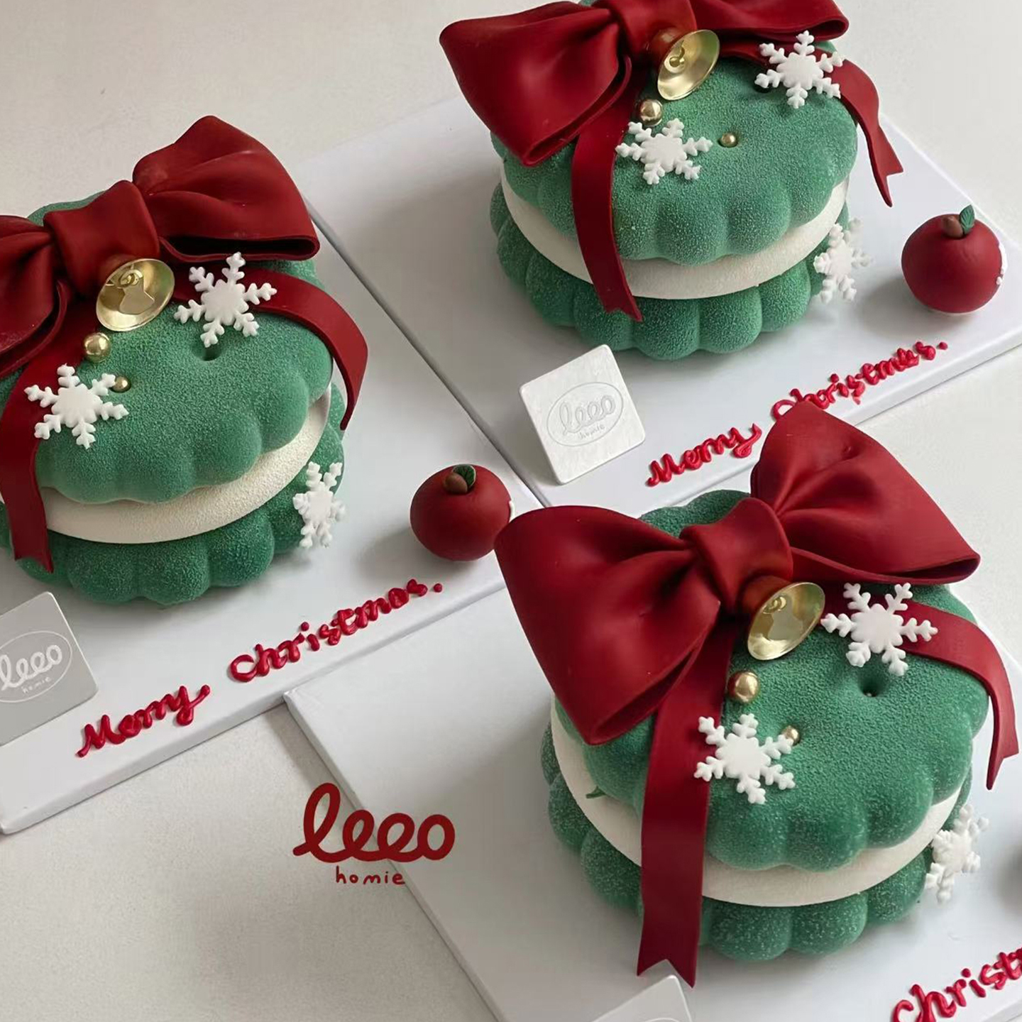 2025圣诞节夹心饼干emoji蛋糕