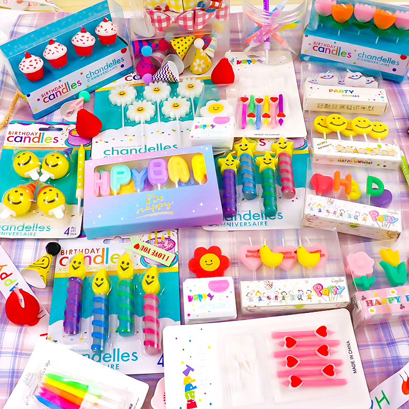 生日烘焙蛋糕装饰蜡烛合集