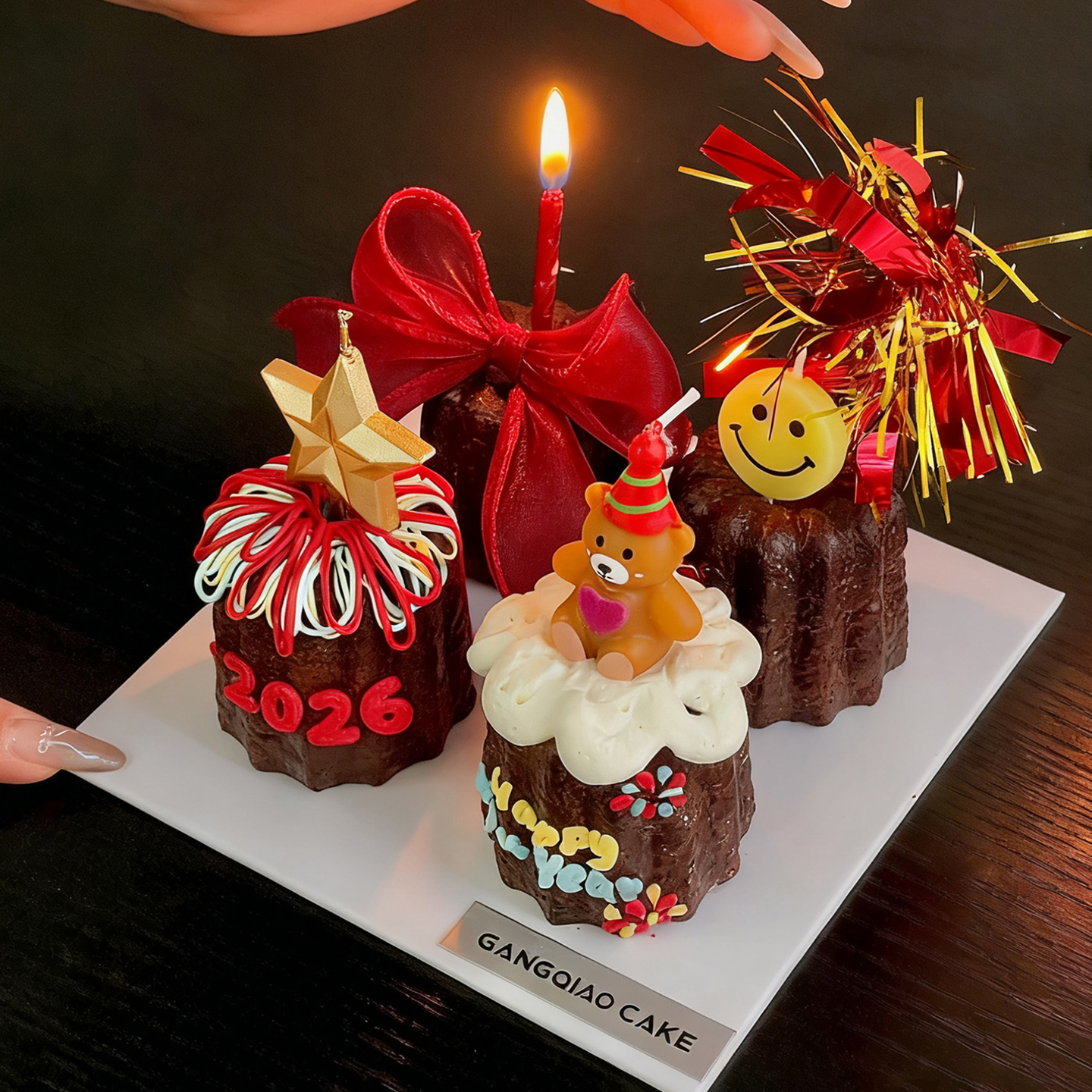 2026新年跨年夜可露丽蛋糕装饰