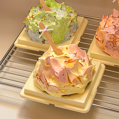 油画版巴斯克加高火山异形甜品盒