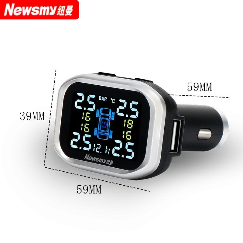 纽曼胎压监测器外置内置通用点烟轮胎气压侦测器高精度胎压检测