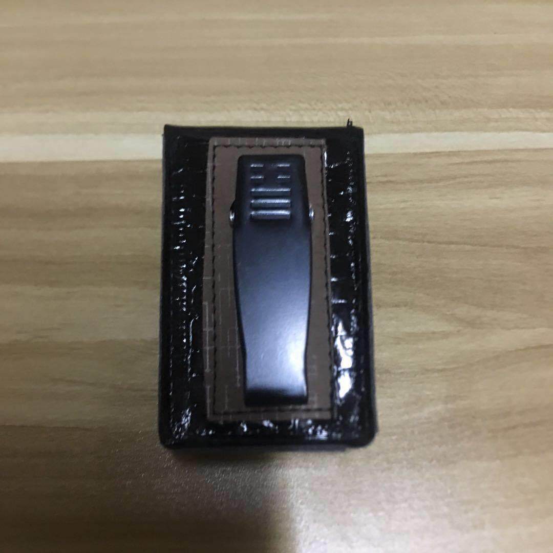 高档铁夹折叠老花眼镜盒子 男女便携式老视镜套轻可穿挂皮带眼盒