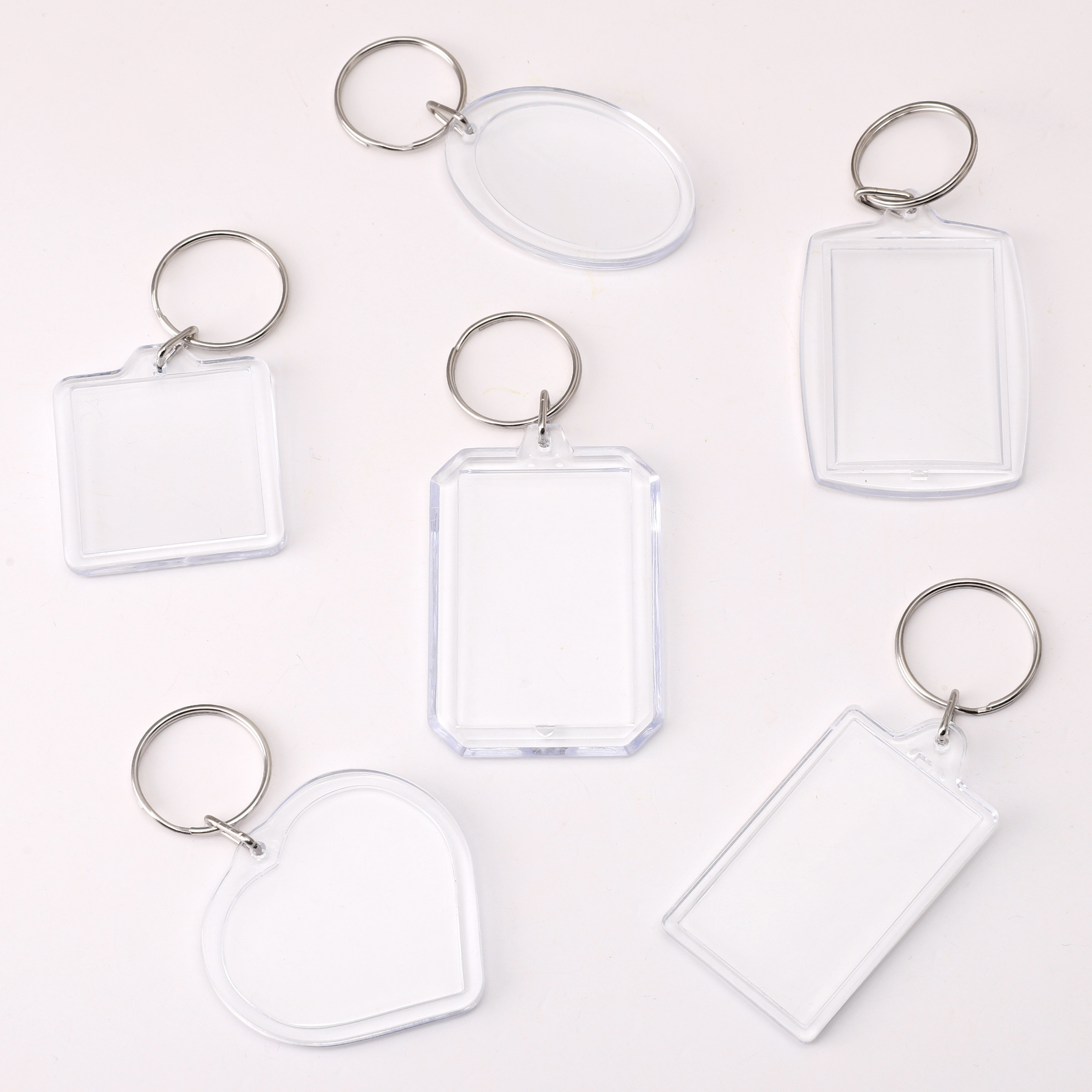 空壳透明亚克力钥匙扣相框空白DIY照片锁匙链放照片打印创意礼物,饰品/流行首饰/时尚饰品新,扣,淘宝优惠券,粉丝福利购,淘宝优惠卷