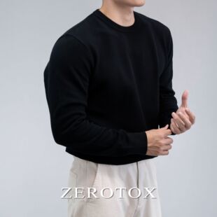 圆领长袖 GZX 休闲舒适亲肤毛衣基础 特殊工艺套头针织衫 ZEROTOX