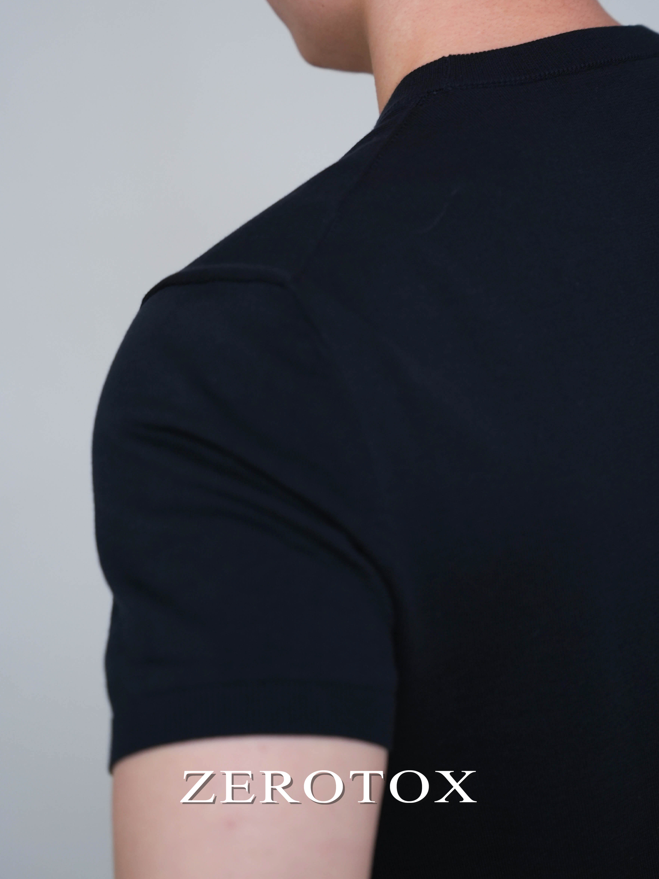 Slim fit cotton t-shirt with 60-count jacquard knit - Taobao product photo 2