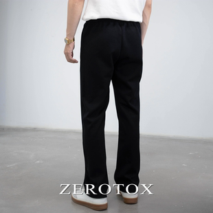 垂感松紧腰直筒运动休闲卫裤 舒适裸感400G亲肤零压 ZEROTOX GZX