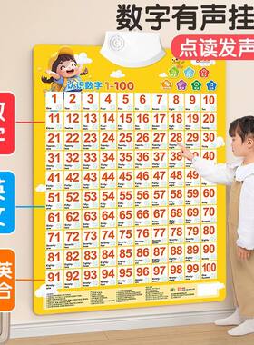 儿童数字挂图1到100认知
