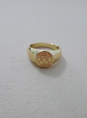 75F-38大号内径1.9CM金属风格简约女士男士通用戒指