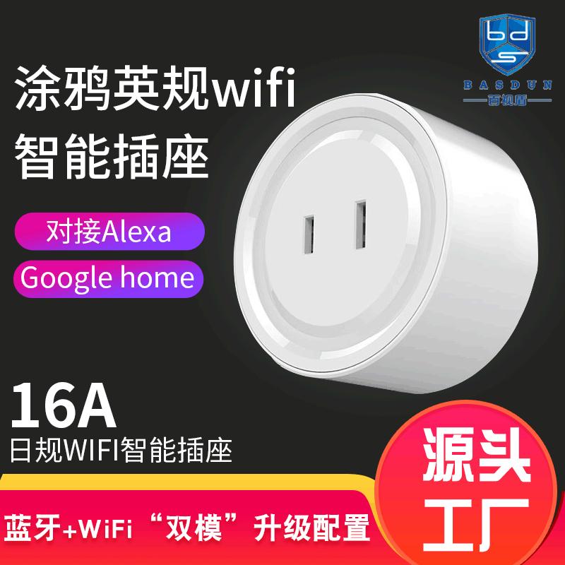 远程遥控wifi智能插座 日规智能插座 wifi插座 涂鸦智能两脚插座