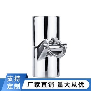 316不锈钢22 32mm活节管子接头链接连接器船用游艇铰链配件小蜜蜂