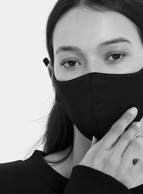 泽塔体系双层两面戴立体冰丝口罩女春夏季潮款个性高颜值防晒透气