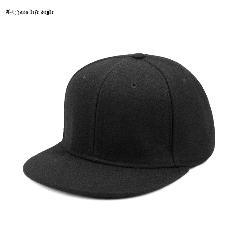潮牌嘻哈平檐帽秋冬季毛呢棒球帽子hiphop街头男女个性款黑色毡帽在类目 服饰配件/皮带/帽子/围巾, 帽子中 - 来自Buy2taobao.com提供专业的淘宝代购服务