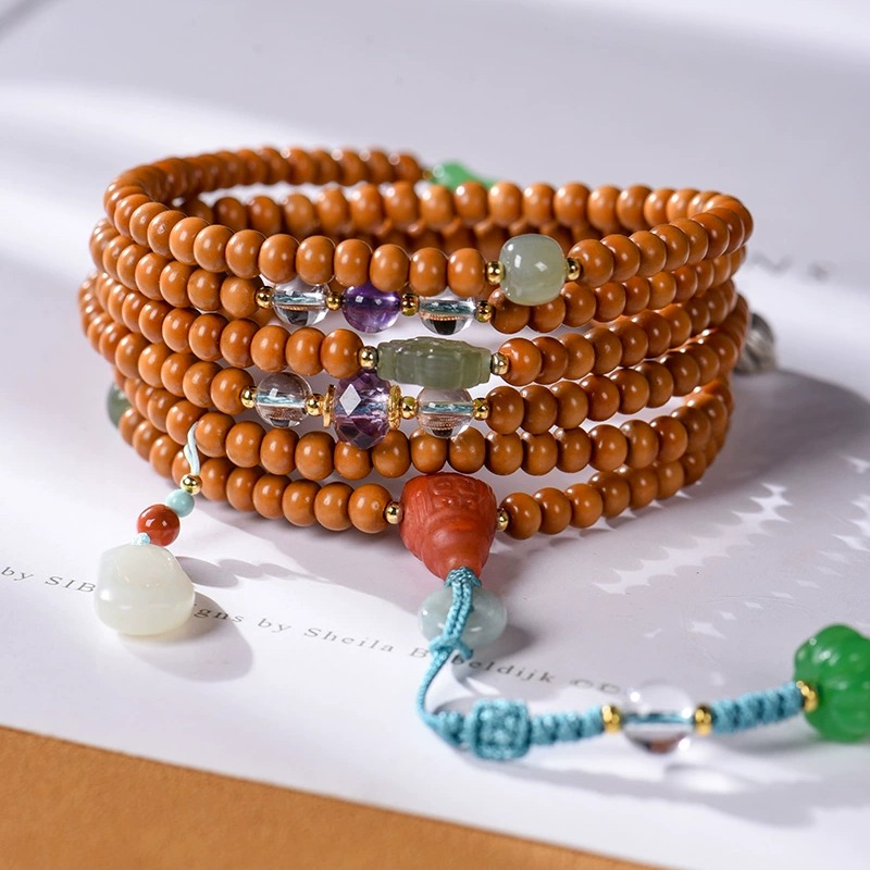 柒集橄榄核算盘珠文玩手串 禄福ZGT083