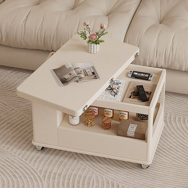 【静音滑轮】沙发边几可以移动边柜多功能折叠茶几零食小推车客厅