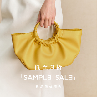 微瑕NO退换样品清仓小众设计百搭醋酸手提单肩斜挎包 3折