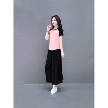 夏季棉质运动套装女薄款2025新款宽松显瘦短袖裤裙休闲服两件套女