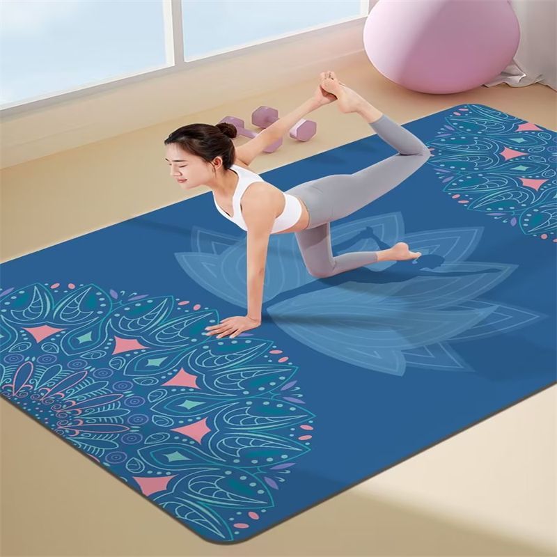 地毯式瑜伽垫跳绳减震垫隔音地垫跪垫加厚防震静音瑜伽垫男款健身