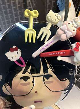 搞怪小人立牌桌面收纳架高颜值两用眼镜发夹卡通摆件装饰展示架